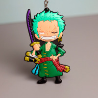 Брелок Зоро Ророноа Zoro Roronoa One Piece Резиновый Rubber (20295) - вид 1 миниатюра
