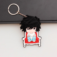 Брелок L Зошит Смерти Death Note Гумовий Rubber v2 (20305) - вид 1 мініатюра