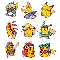 Наклейки-татуировки Пикачу POKEMON 9 шт (20961) - вид 1 миниатюра