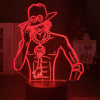 Світильник-нічник Портгас Д. Ейс Portgas D. Ace Ван Піс One Piece 16 кольорів USB (21009) - вид 1 мініатюра