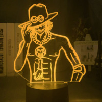 Світильник-нічник Портгас Д. Ейс Portgas D. Ace Ван Піс One Piece 16 кольорів USB (21009) - вид 2 мініатюра