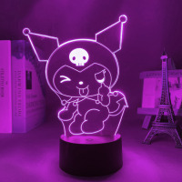 Світильник-нічник Куромі Kuromi Моя Мелодія Onegai My Melody 16 кольорів USB (21018) - вид 2 мініатюра