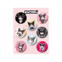 Набір значків Куромі Kuromi Моя Мелодія Onegai My Melody 8шт (22829) - вид 1 мініатюра