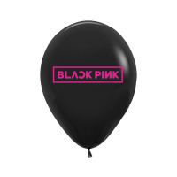 Повітряна кулька Блек Пінк Black Pink чорно-рожева (22897)