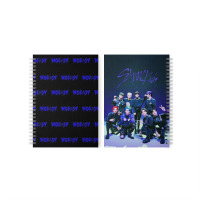Скетчбук Стрей Кідс Stray Kids Ноу Ізі NOEASY синій з паттерном 48 листів (22981) - вид 1 мініатюра