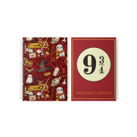 Скетчбук Гарри Поттер Harry Potter с паттерном и номером платформы 48 листов (22989) - вид 1 миниатюра