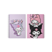 Скетчбук Куромі Kuromi Моя Мелодія Onegai My Melody та персонаж Моя Мелодія 48 листів (22995) - вид 1 мініатюра