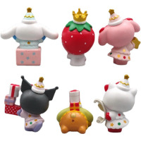 Набір фігурок Куромі Kuromi Моя Мелодія Onegai My Melody 6шт 3.5-5см (23028) - вид 1 мініатюра