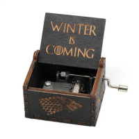 Музична скринька Гра престолів Game of Thrones Зима близько Winter is coming чорна (23069) - вид 1 мініатюра