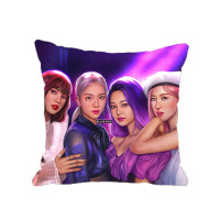 Подушка Блек Пинк Black Pink с лого 35х35см (23082) - вид 1 миниатюра