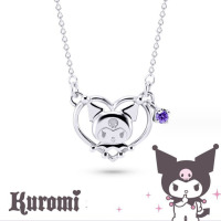 Кулон Куромі в серці з камінцем Kuromi Моя Мелодія Onegai My Melody (23162) - вид 1 мініатюра