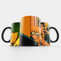 Чашка з персонажами Ковбой Бибоп Cowboy Bebop (23179) - вид 1 мініатюра