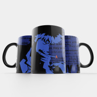Чашка Спайк Шпігель Spike Spiegel Ковбой Бибоп Cowboy Bebop синя (23181) - вид 1 мініатюра