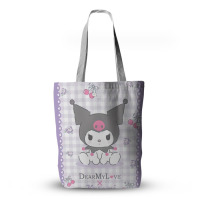 Екосумка шопер Куромі Kuromi Моя Мелодія Onegai My Melody Dear My Love 33х39см (23248) - вид 1 мініатюра