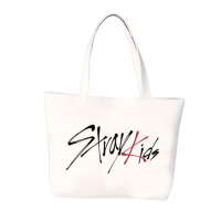 Экосумка шопер Стрей Кидс Stray Kids 31,5х31,5 см белая (23249)