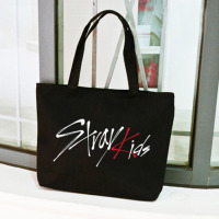 Екосумка шопер Стрей Кідс Stray Kids 31,5х31,5 см чорна (23250) - вид 1 мініатюра