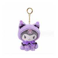 Брелок мягкая игрушка Куроми Kuromi Моя Мелодия Onegai My Melody фиолетовая 10см (23307) - вид 1 миниатюра