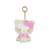 Брелок м'яка іграшка Хеллоу Кітті Hello Kitty біла 10см (23309) - вид 1 мініатюра