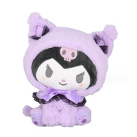 М'яка Іграшка Куромі Kuromi Моя Мелодія Onegai My Melody лілова з бантиком 25см (23310) - вид 1 мініатюра