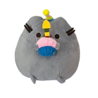 М'яка іграшка Пушин Кіт Pusheen Зі святковим кексом 18см (23327) - вид 1 мініатюра