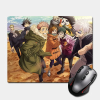 Коврик для мыши Магическая Битва Jujutsu Kaisen с персонажами 220 х 180 мм (23725) - вид 1 миниатюра