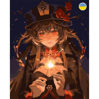 Картина по номерах Геншин Імпакт Ху Тао 40x50 см (23915) - вид 1 мініатюра