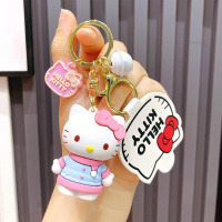 Брелок Хеллоу Кітті Hello Kitty з об'ємною фігуркою і дзвіночком (23947) - вид 1 мініатюра
