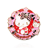 Значок металевий золотистий Хеллоу Кітті Hello Kitty 4см (23955) - вид 1 мініатюра