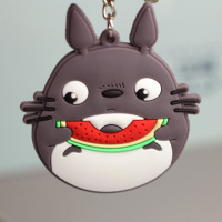 Брелок гумовий Мій сусід Тоторо My Neighbor Totoro з кавуном (23957) - вид 1 мініатюра