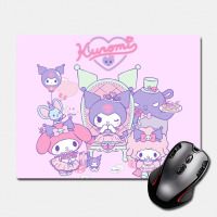 Килимок для миші Куромі Kuromi Моя Мелодія Onegai My Melody з персонажами 220 х 180 мм (23991) - вид 1 мініатюра