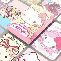 Набір карток Хеллоу Кітті Hello Kitty Pink 92шт зі стікерами (24011) - вид 1 мініатюра