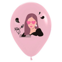 Воздушный шарик Розе Rose Блек Пинк Black Pink (24054) - вид 1 миниатюра