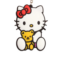 Брелок гумовий Хеллоу Кітті Hello Kitty With Yellow Teddy (24061) - вид 1 мініатюра