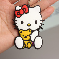 Брелок гумовий Хеллоу Кітті Hello Kitty With Yellow Teddy (24061) - вид 1 мініатюра