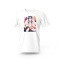 Футболка Стрей Кидс Stray Kids All Family Белая XXL (24204) - вид 1 миниатюра