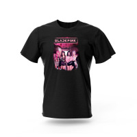 Футболка Блек Пінк Black Pink GRUNGE Чорна S (24208) - вид 1 мініатюра