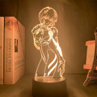 Світильник-нічник Рей Аянамі Rei Ayanami Євангеліон Neon Genesis Evangelion 16 кольорів USB (24213) - вид 1 мініатюра
