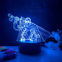 Світильник-нічник Гатс Guts Берсерк Berserk 16 кольорів USB (24235) - вид 1 мініатюра