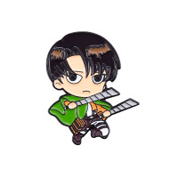 Значок Леві в бойовій стійці Атака Титанів - Attack on Titan (24398) - вид 1 мініатюра