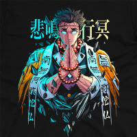 Футболка Гьомей Хімеджіма Gyomei Himejima Kimetsu no Yaiba MRZ v15 M (24437) - вид 1 мініатюра