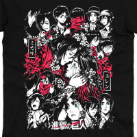 Футболка Мікаса та Ерен Атака Титанів Attack on Titan MRZ v150 XXL (24608) - вид 1 мініатюра