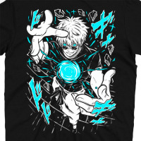 Футболка Годжо Сатору Магічна Битва Jujutsu Kaisen MRZ v174 XL (24826) - вид 3 мініатюра