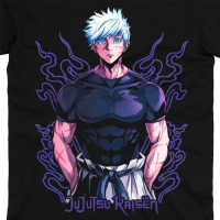 Футболка Годжо Сатору Магічна Битва Jujutsu Kaisen MRZ v177 S (24840) - вид 1 мініатюра