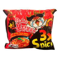 Локшина рамен дуже гостра Бульдак 3x Spicy Samyang 140г (25619) - вид 1 мініатюра