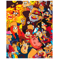 Картина по номерах Гравіті Фолз Gravity Falls 40х50см (25914) - вид 1 мініатюра