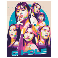 Картина по номерах K-Pop, Джі Айдл G Idle 40х50см (25918) - вид 1 мініатюра