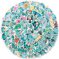 Набір стікерів Міку Хацуне Hatsune Miku Vocaloid 65шт (26160) - вид 1 мініатюра