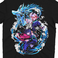 Футболка Гію Томіока Giyuu Tomioka Клинок, який знищує демонів Demon Slayer MRZ v362 M (26240) - вид 3 мініатюра