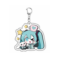 Брелок Міку Хацуне Hatsune Miku Vocaloid акрил (26528) - вид 1 мініатюра
