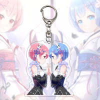 Брелок Ре: Зеро, Життя з нуля Рам Re: Zero акрил (26531) - вид 1 мініатюра